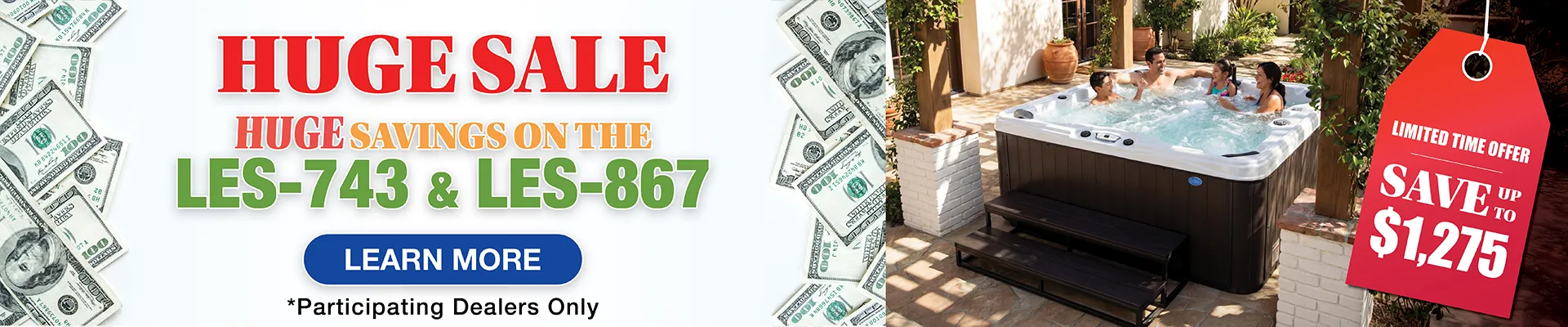 Calspas hot tub being used in a family setting - Waukegan